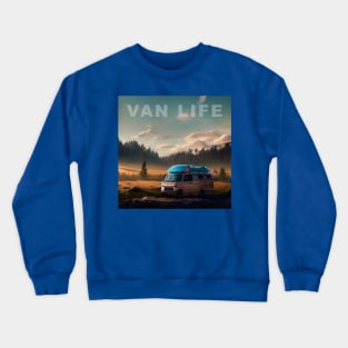 Van Life Camper RV Outdoors in Nature Crewneck Sweatshirt